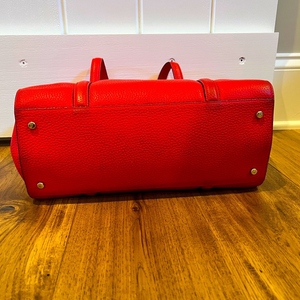 Kate Spade Red Leather Tote Bag - Picture 4 of 8
